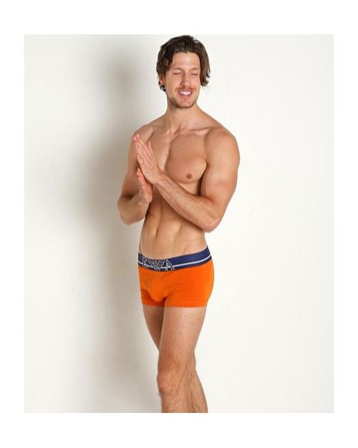 Emporio Armani Orange Elastic Waist Underwear for men