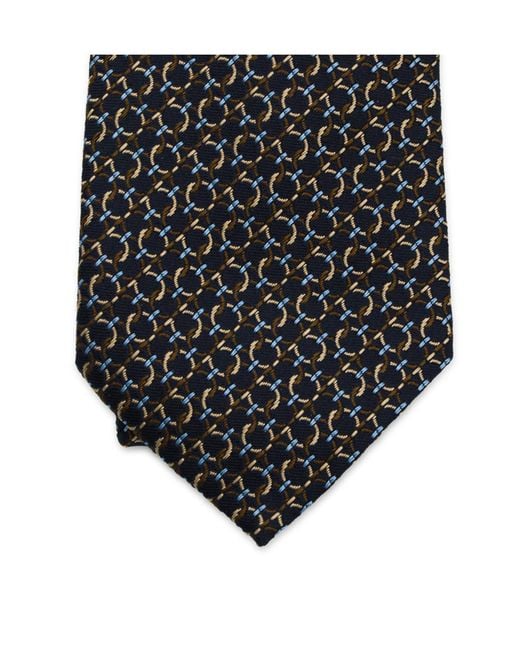 Ferragamo White Pointed Tie for men