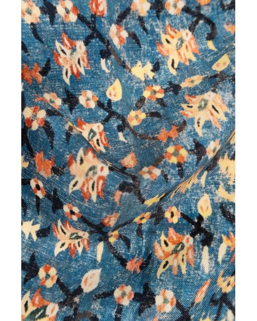 Givenchy Blue Pattern Scarf for men