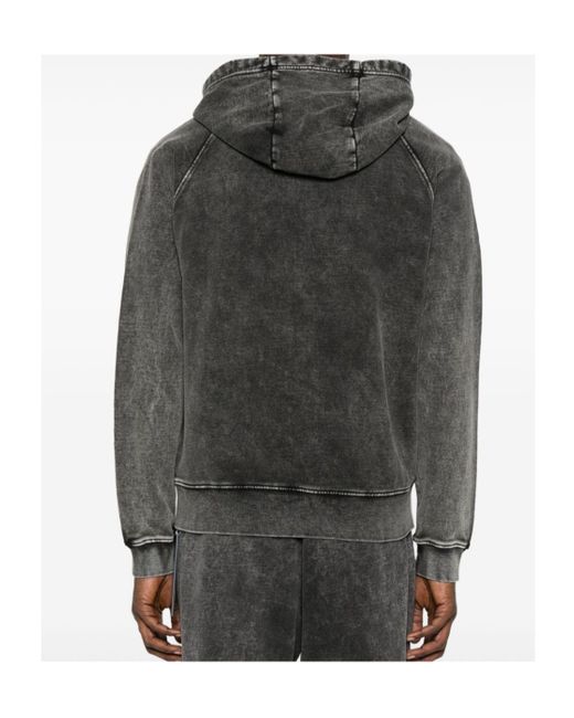 DIESEL Black Zippered Denim Jacket for men