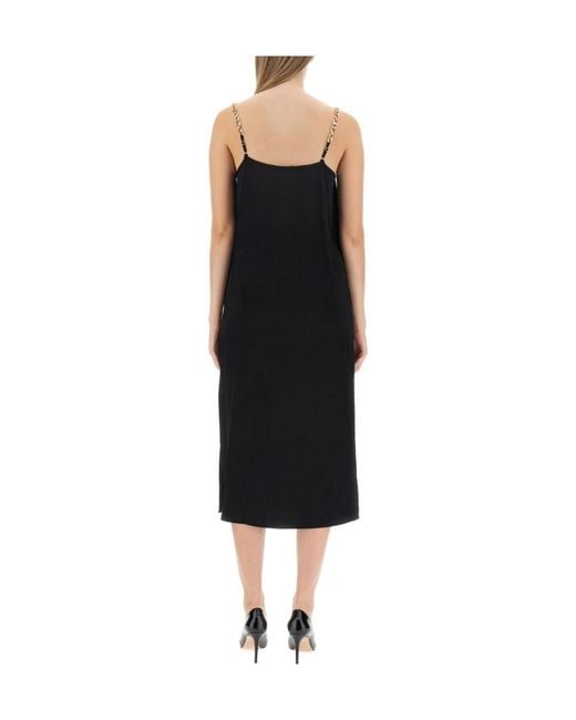 MICHAEL Michael Kors Black Logo Straps Dress