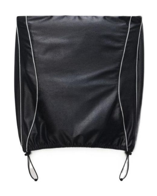 Alexander Wang Black Strapless Bubble Top