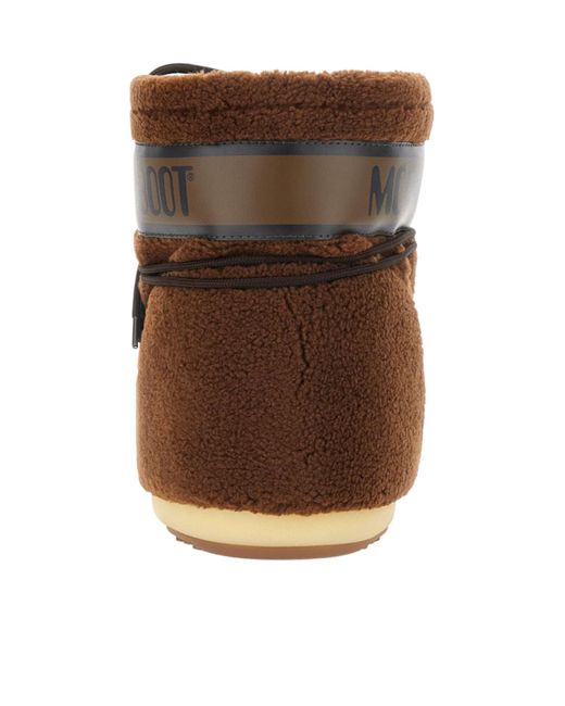 Moon Boot Brown Drawstring Low Boots