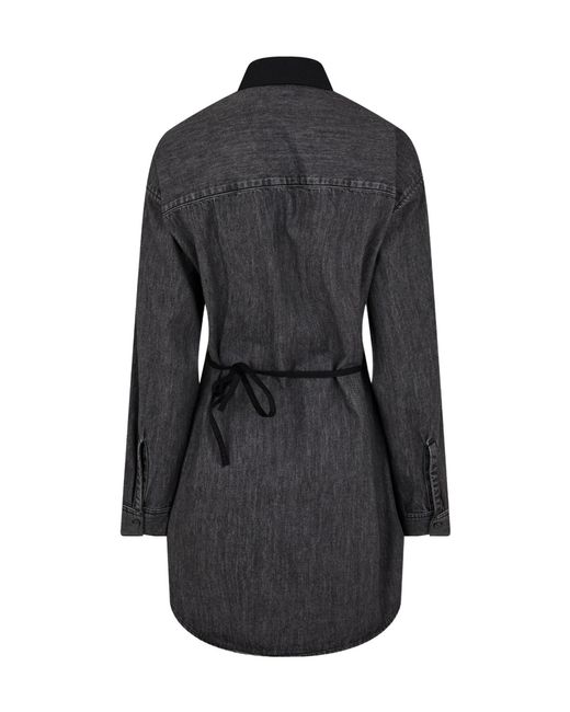 DIESEL Black Collared Shirt Dress