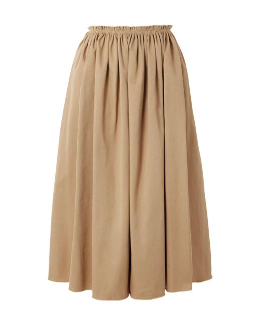 Gabriela Hearst Natural Pleated Skirt