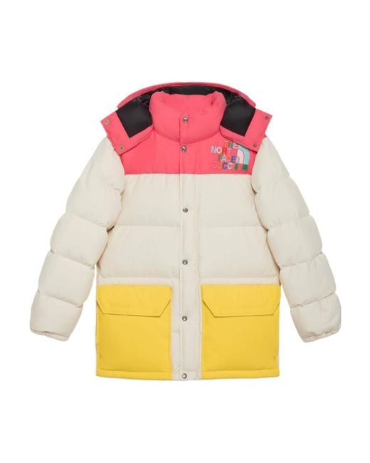 Gucci Pink X The North Face Logo Down Jacket