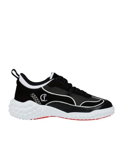 Christian Louboutin Black Mara Logo-Detail Sneakers