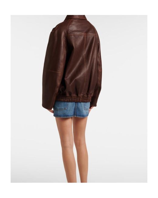 Jonathan Simkhai Brown Huntington Leather Jacket