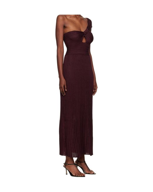 Gabriela Hearst Red One-Shoulder Dress