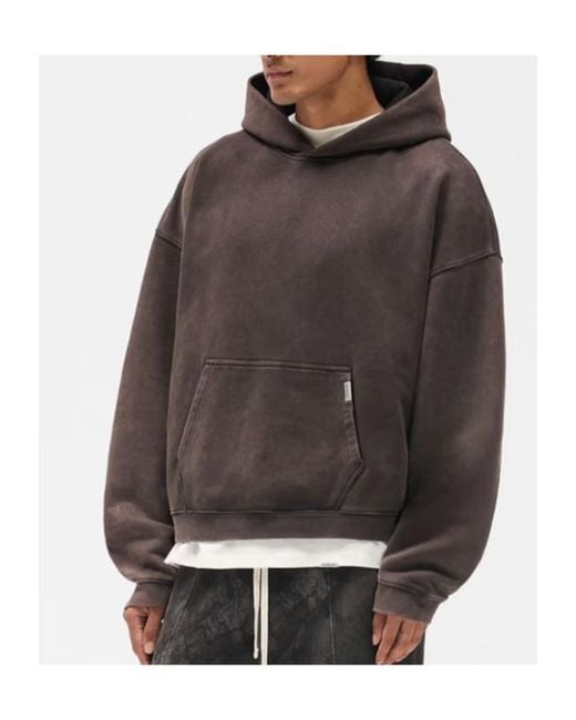 Represent Gray Initial Boxy Hoodie for men