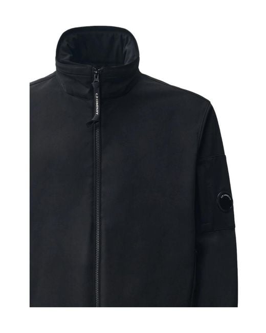 C P Company Black Long-Sleeved Casual Jacket for men