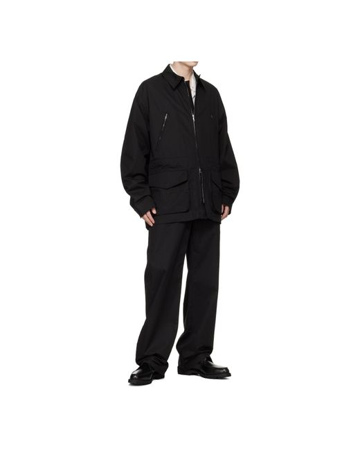 Rier Black Collared Field Jacket for men