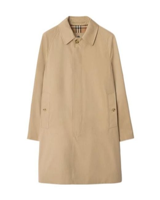 Burberry Natural Mid-Length Camden Heritage Car Coat for men