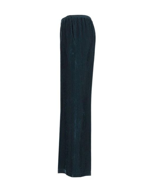 Forte_forte Blue Ribbed Velvet Pull-On Pants