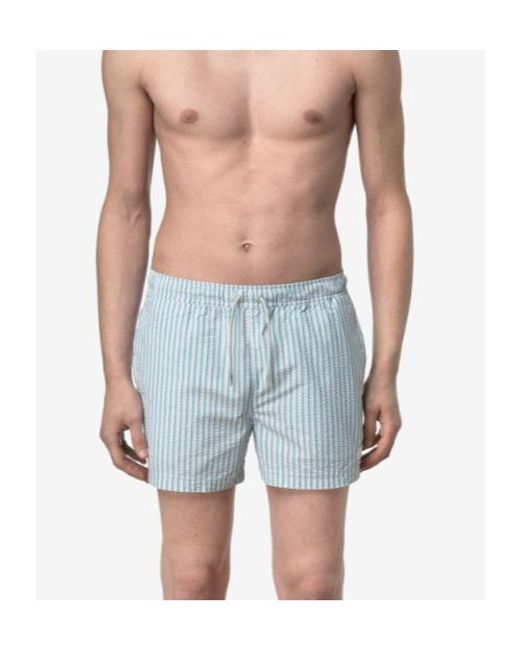 K-Way Blue Hazel Multistripes Beach for men