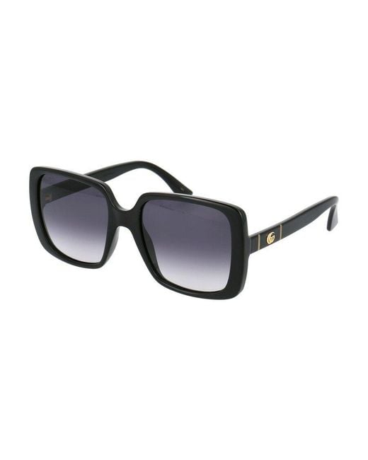 Gucci Blue Eyewear Square Frame Sunglasses