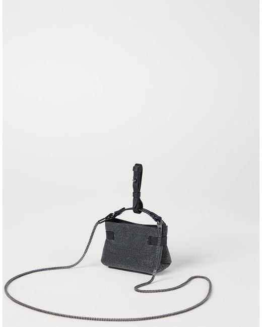 Brunello Cucinelli Black Top-Handle Mini Bag