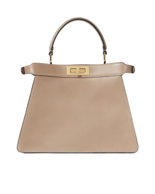 Fendi Blue Peekaboo Iseeu Medium Dove Leather Bag With Aquamarine Sequins