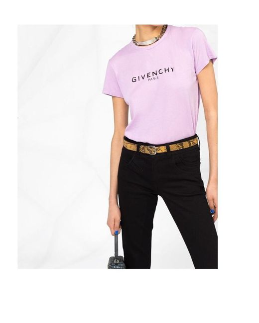 Givenchy Pink Logo Printed T-Shirt