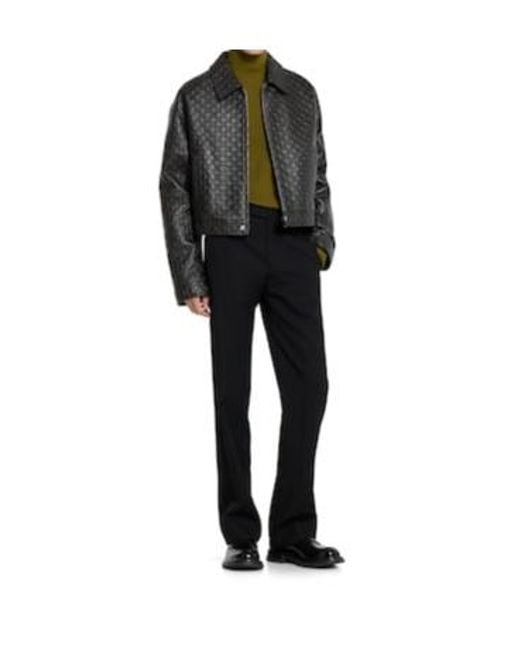 Gucci Black Tonal Logo Loafers for men
