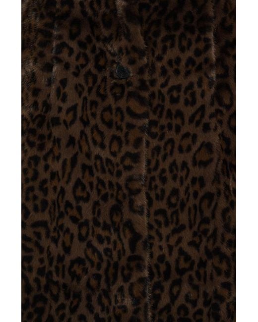 ROTATE BIRGER CHRISTENSEN Black Long Faux Fur Coats