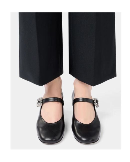 Roger Vivier Black Efflorescence Mary Jane Pumps