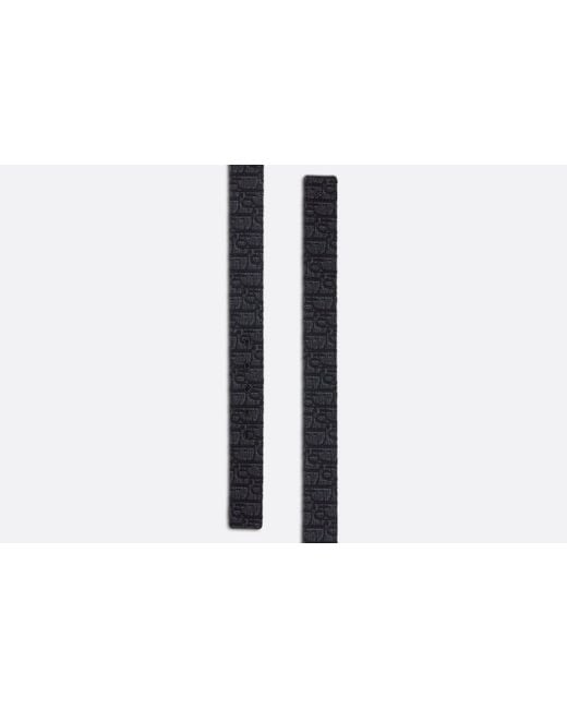 Dior White Reversible Belt Strap for men