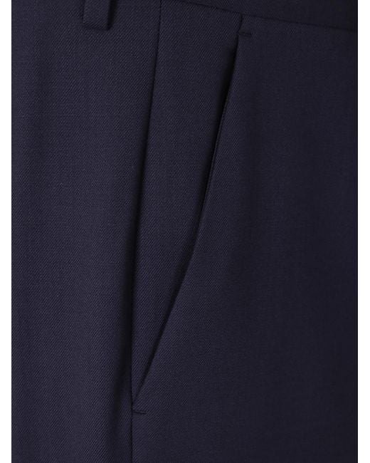 Paul Smith Blue Wool Suit Pants for men