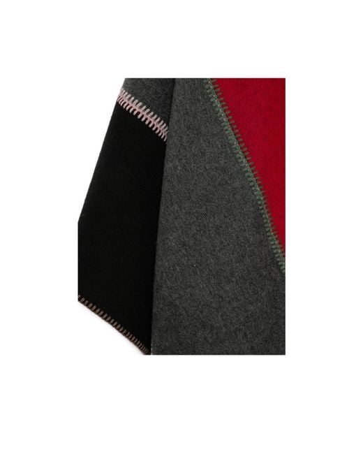 Vivienne Westwood Red Orb-Print Blanket Poncho