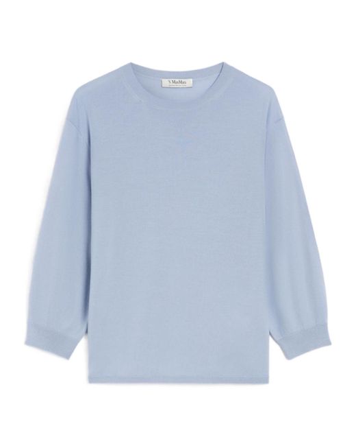 Max Mara Blue Amico Crewneck Jumper