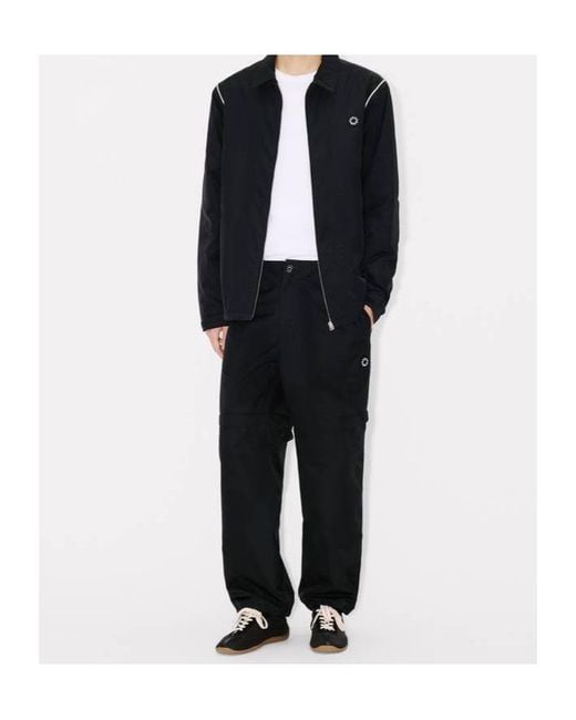 KENZO Black 'Boke Flower 2.0' Heavy Coach Jacket for men