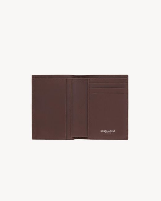 Saint Laurent Brown Logo Wallet for men