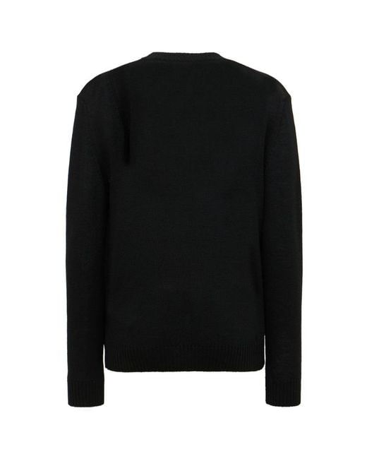 Jil Sander Black Long-Sleeved Knit Jumper for men
