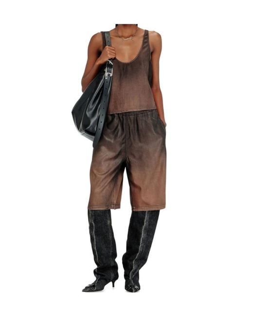 DIESEL Brown De-Norian- Tank Top