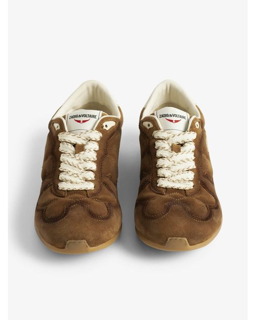 Zadig & Voltaire Brown Zv Dance Trainers