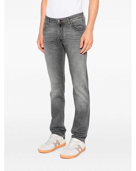 Jacob Cohen Gray Five-Pocket Jeans for men