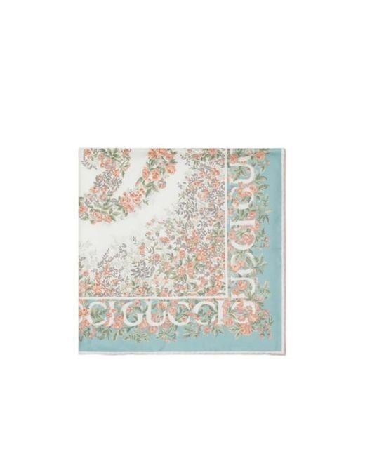 Gucci Multicolor Printed Silk Twill Carré