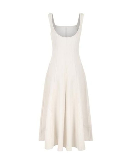 Vince White Sleeveless Dress