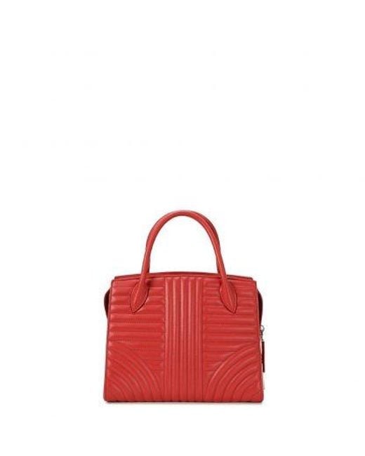 Prada Red Logo Details Handbag