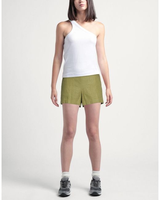 Tory Burch Green Simple And Elegant Solid Color Shorts