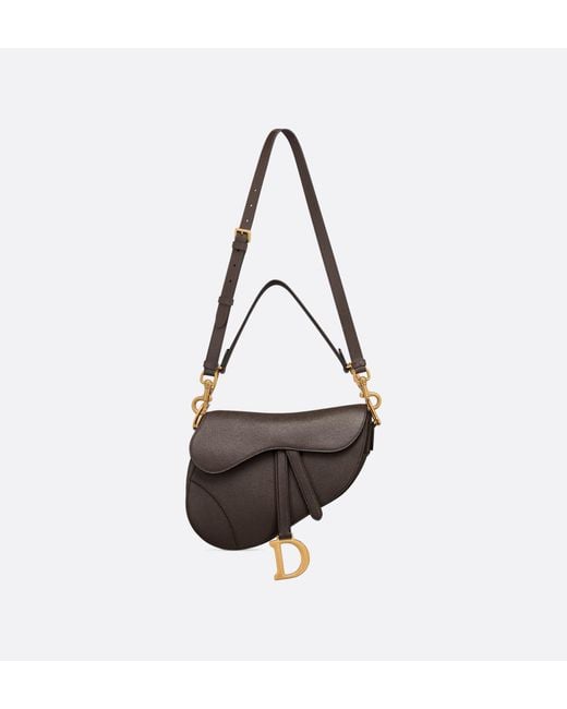 Dior Brown Saddle Bag With Strap