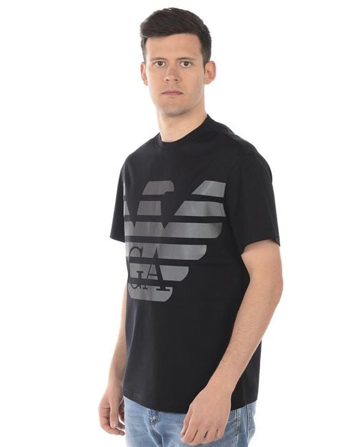 Emporio Armani Black Logo T-Shirt for men