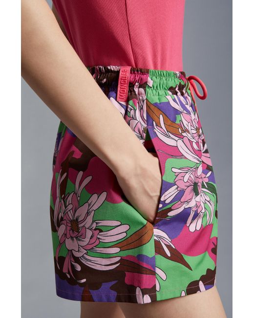 Moncler Multicolor Printed Shorts