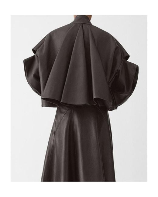 Jacquemus Black Long-Sleeved Leather Jacket