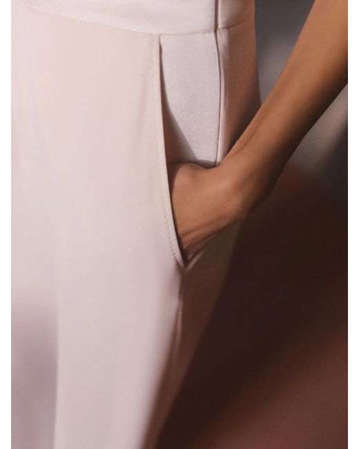 Marella Pink Pleated Wide Leg Pants