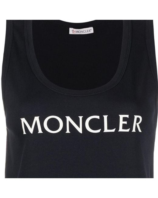 Moncler Black Logo Sleeveless Vest