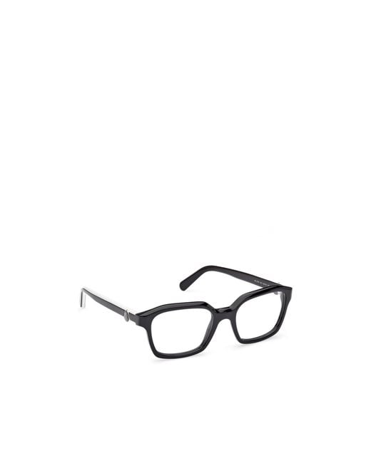 Moncler White Eyewear Square Frame Glasses for men