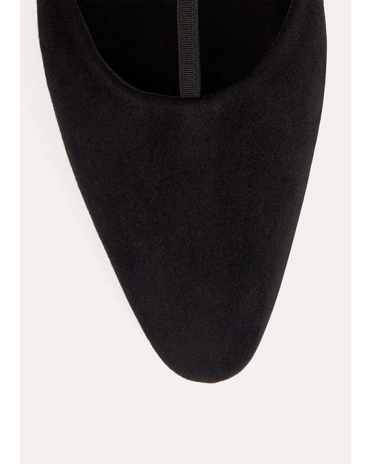Totême  Black Totême Pointed Toe Ballet Flats