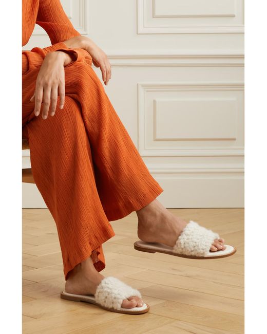 Gabriela Hearst White Ballast Slippers