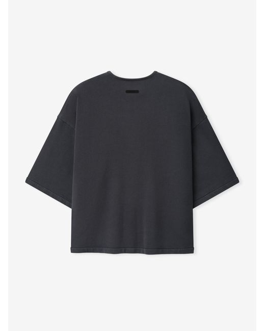 Fear Of God Blue Logo 3/4 Henley Sweatshirt for men